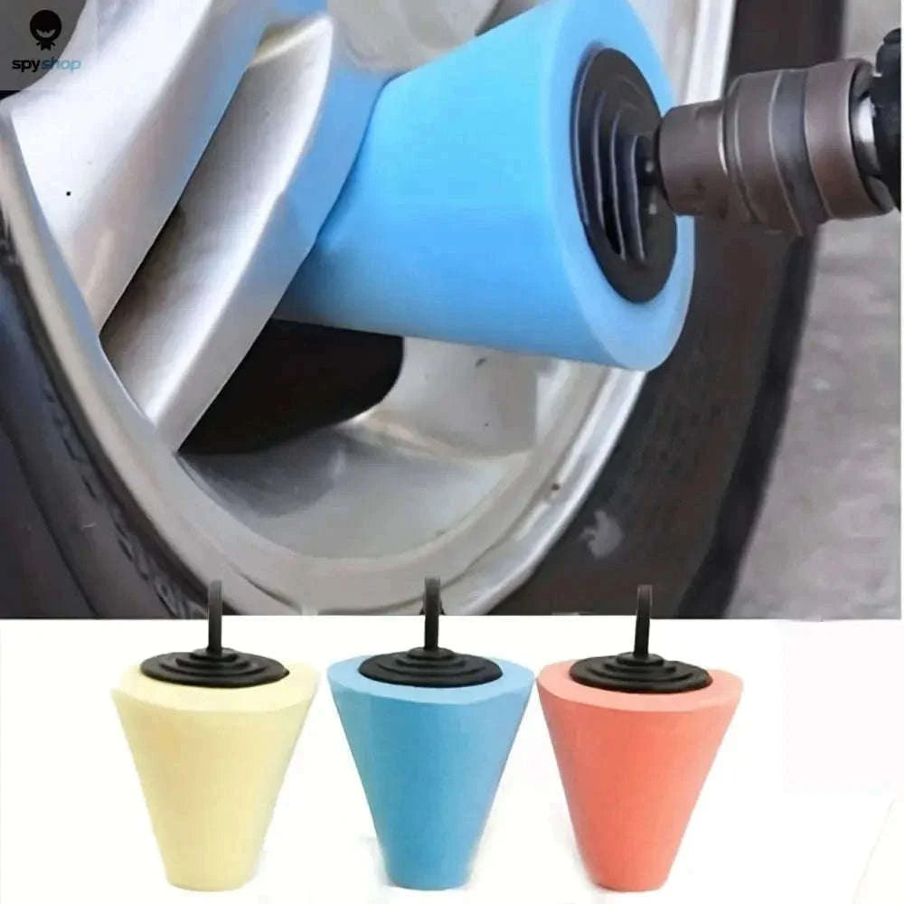 Car Hub Polishing Sponge Grinding Head for Tight Detailing-Red