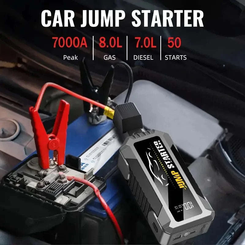 Car Jump Starter 7000A 29800mAh Battery Pack for 12V Cars-United States
