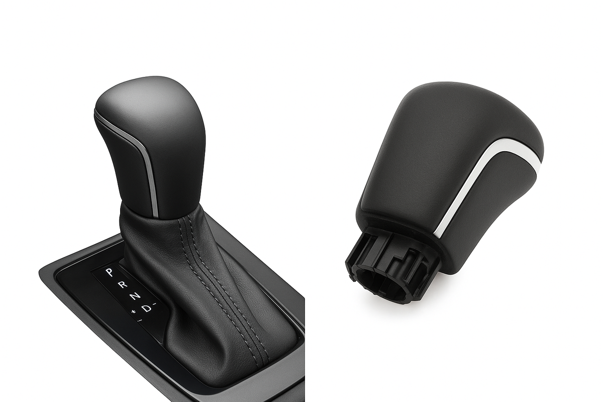 Autoleder-Schalthebel Konb für Toyota Corolla Levin Camry XV70 V70 Avalon 2018 2019 2020 Schalthebel Kopf Kugel Schwarz