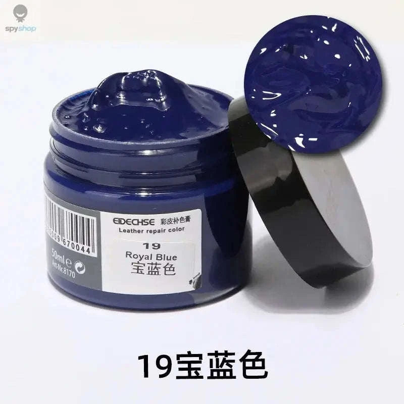 Car Leather Repair Kit Liquid Recoloring Balm 50ml-Dark Blue