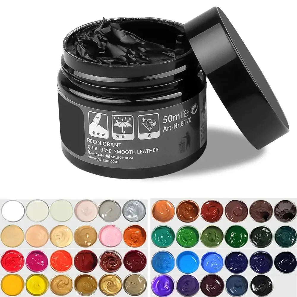 Car Leather Repair Kit Liquid Recoloring Balm 50ml-Dark Blue