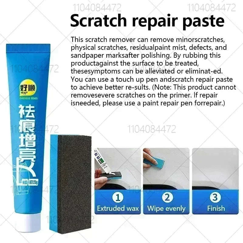 Car Paint Repair Pen for Tesla – Scratch Touch‑Up Kit-Pearl White PPSW