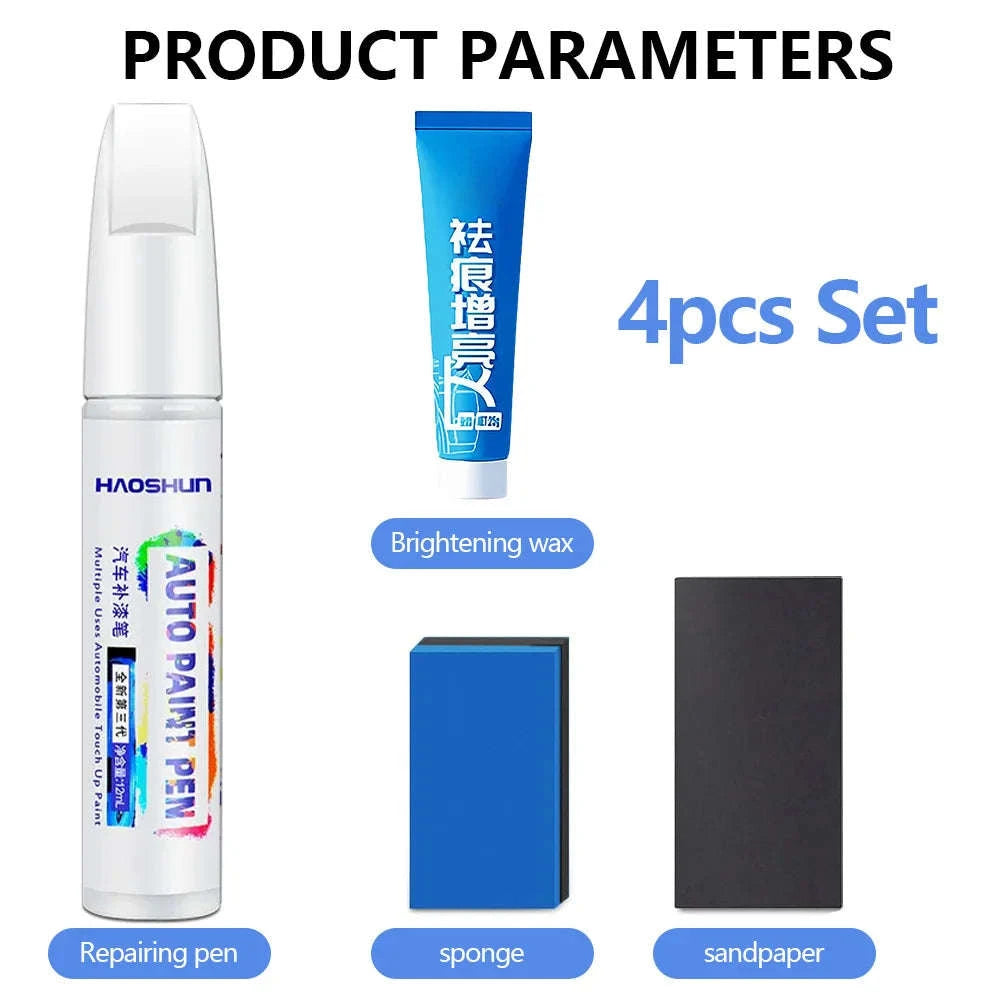 Car Paint Repair Pen for Tesla – Scratch Touch‑Up Kit-Pearl White PPSW