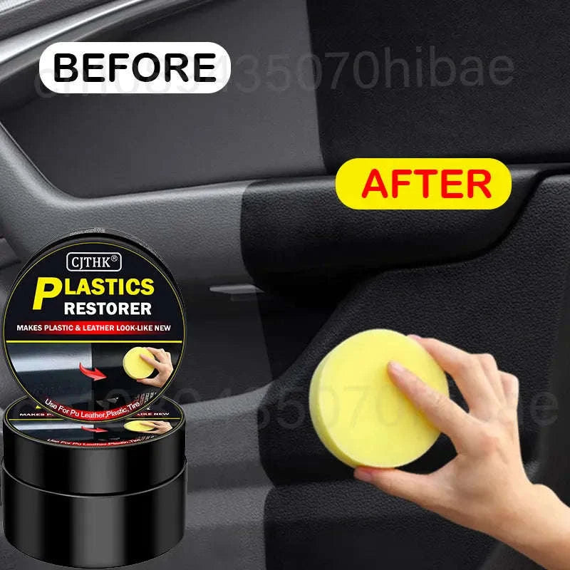 Car Plastic Restorer – Back to Black Gloss-1pc 30g with sponge / CHINA