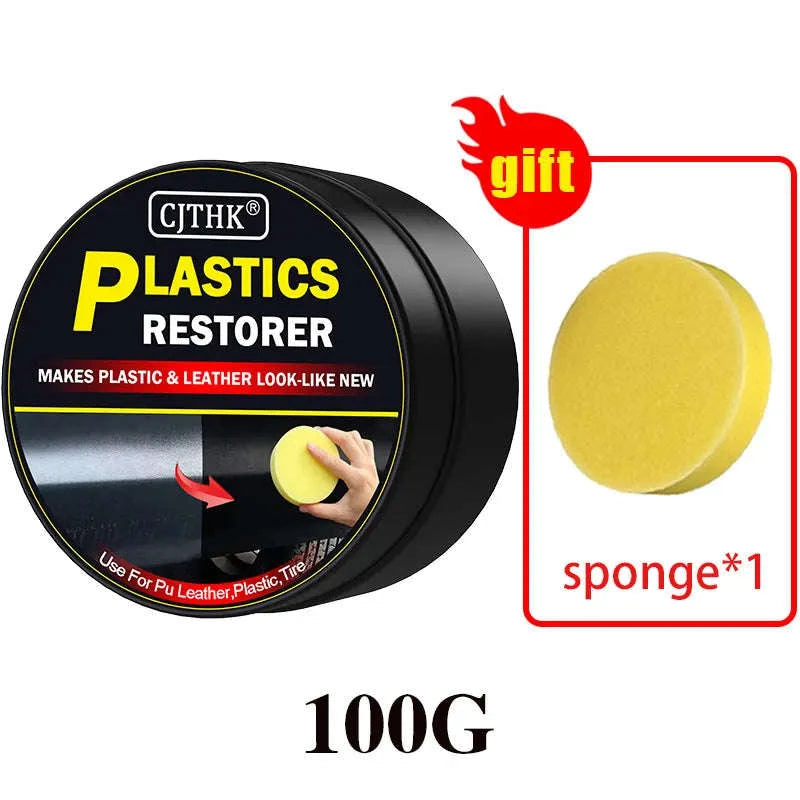 Car Plastic Restorer – Back to Black Gloss-1pc 30g with sponge / CHINA