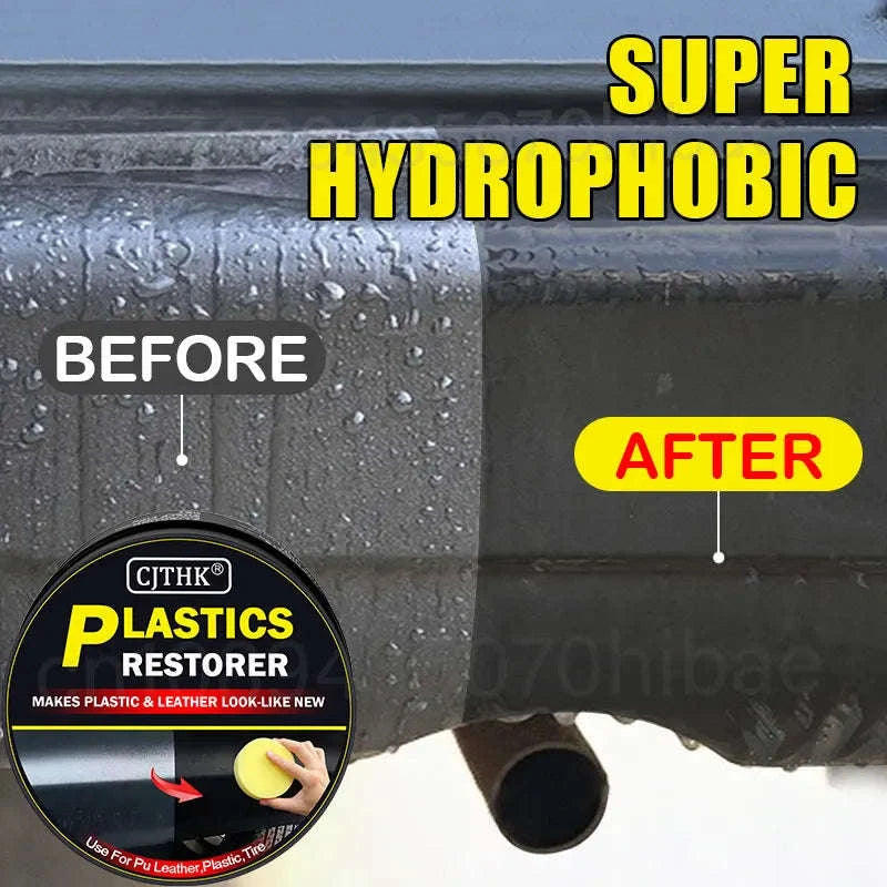 Car Plastic Restorer – Back to Black Gloss-1pc 30g with sponge / CHINA