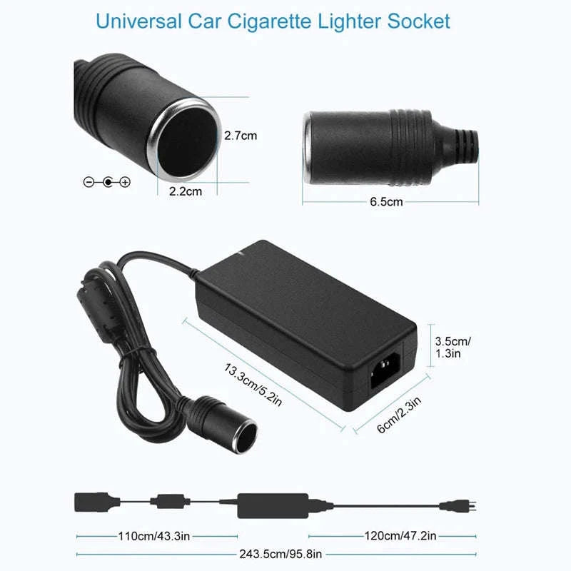 Car Power Adapter AC to DC Converter 12V 15A 160W-UK Plug