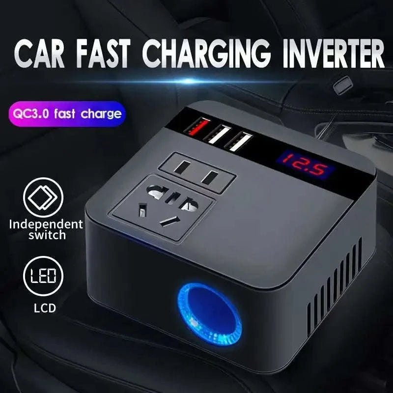 Car Power Inverter 12V/24V to 110V/220V with LED Display-Inverter