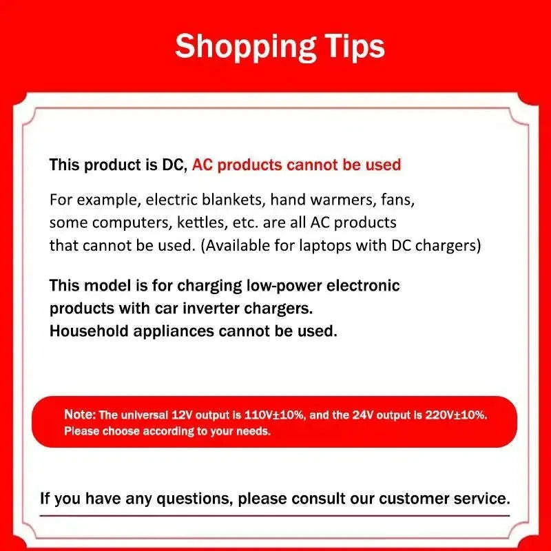 Car Power Inverter 12V/24V to 110V/220V with LED Display-Inverter