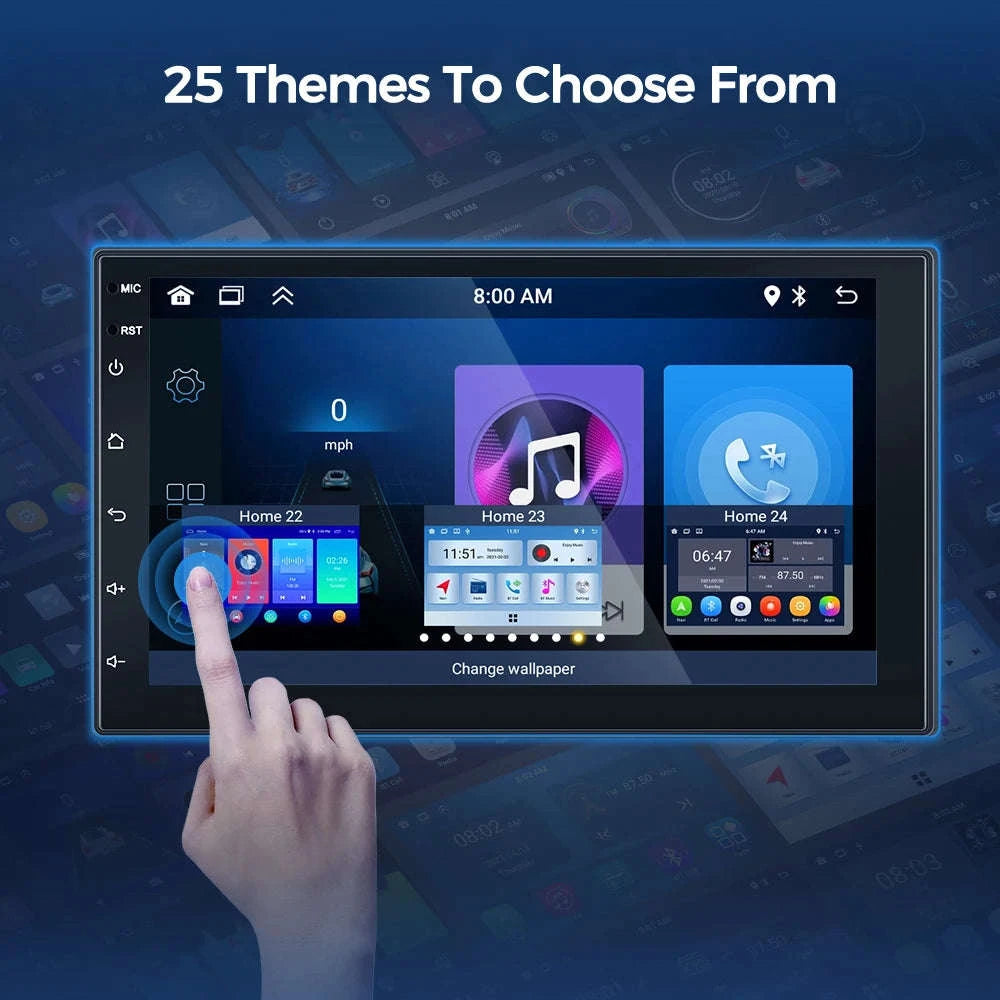 Car Radio 2 Din Multimedia Video Player with CarPlay & Android Auto-7-2-64G-Carplay / france