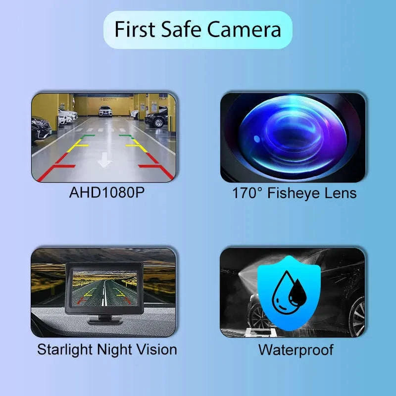 Car Rear View Camera 1080P Wide Angle Night Vision-017-SR-CVBS-1080P / 12 V