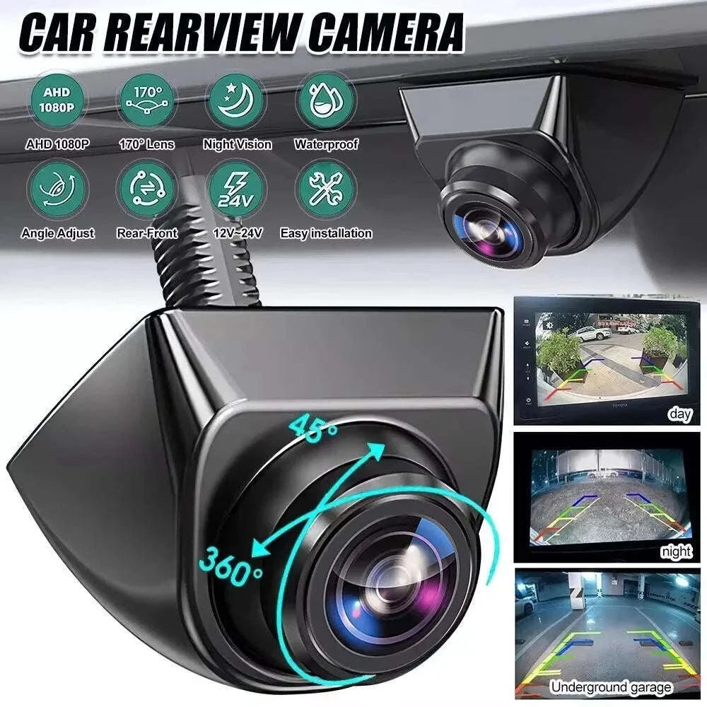 Car Rear View Camera 1080P Wide Angle Night Vision Waterproof-Black-AHD 1080P / Poland