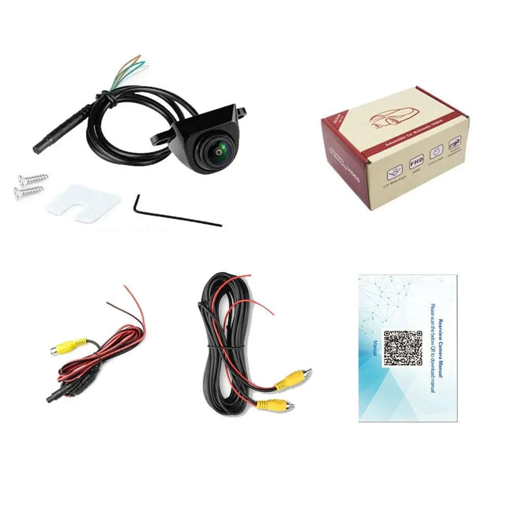 Car Rear View Camera 1080P Wide Angle Night Vision Waterproof-Black-AHD 1080P / Poland
