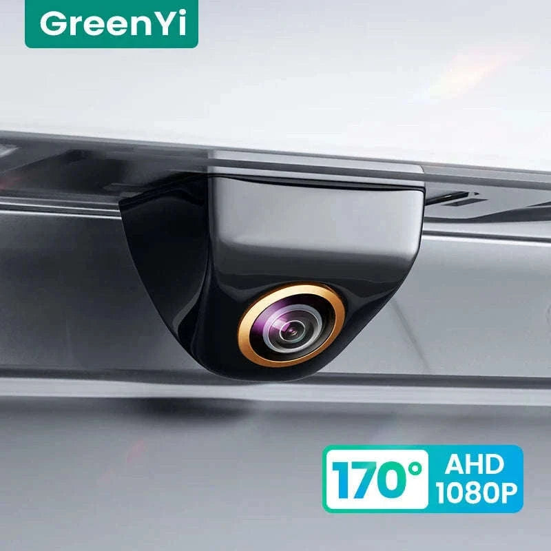 Car Rear View Camera 170° Night Vision Wired Parking Camera-Silver-CVBS-AHD720P