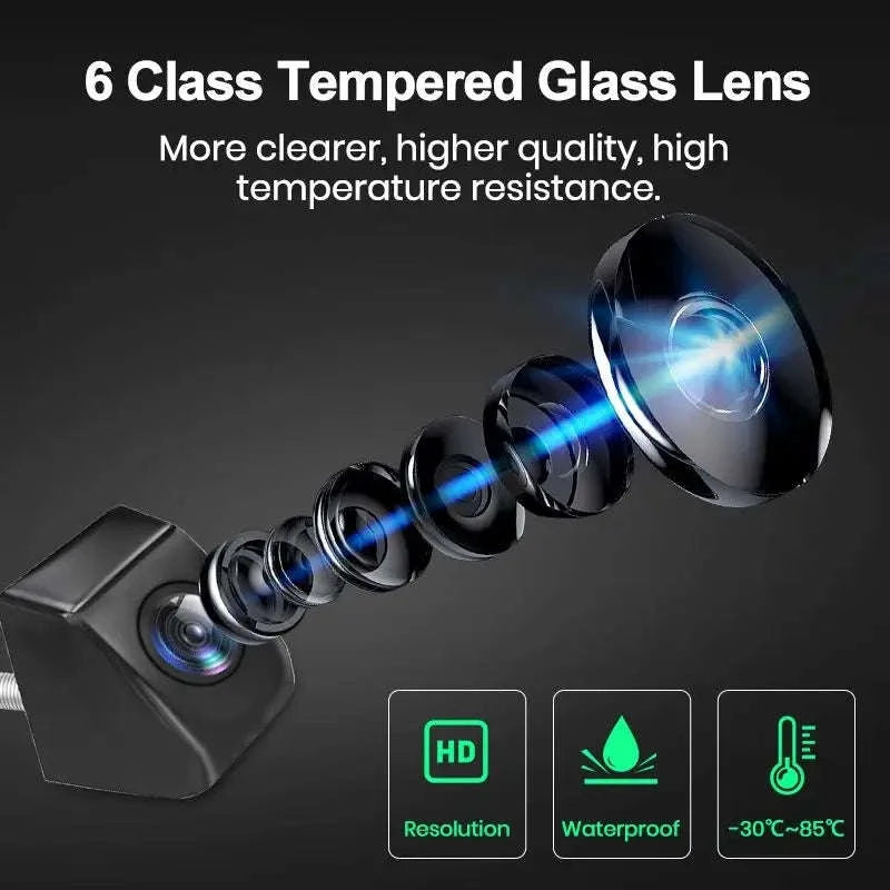 Car Rearview Camera AHD 720P Waterproof 140° Wide-Angle Reverse Backup Parking Camera-HS21 1080P / Poland