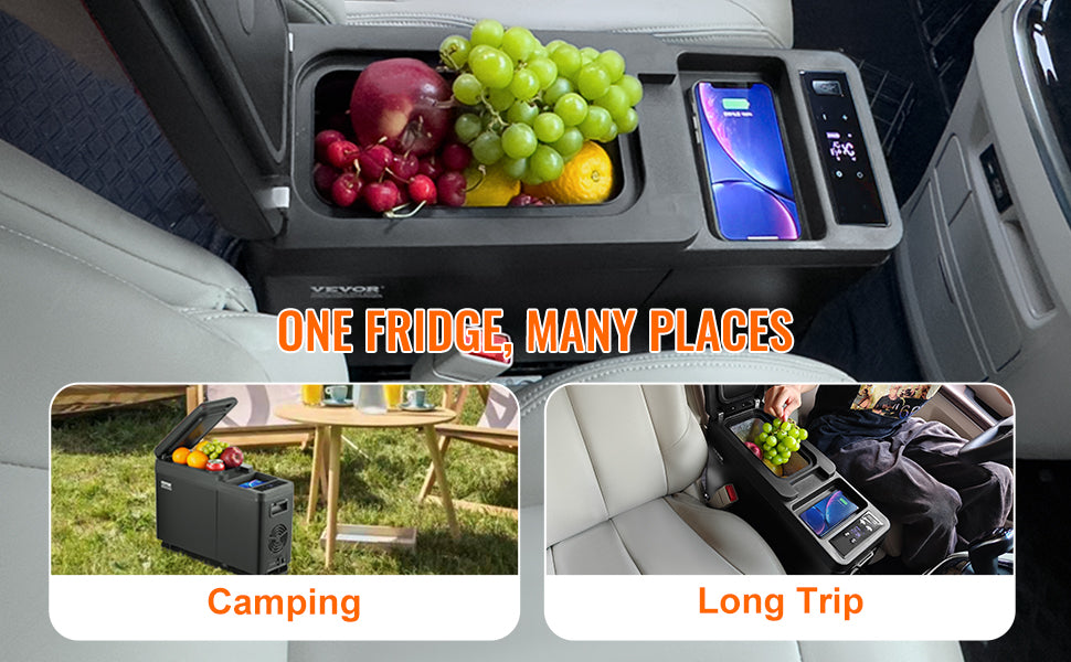 8L Portable Car Refrigerator with Fast Cooling and App Control