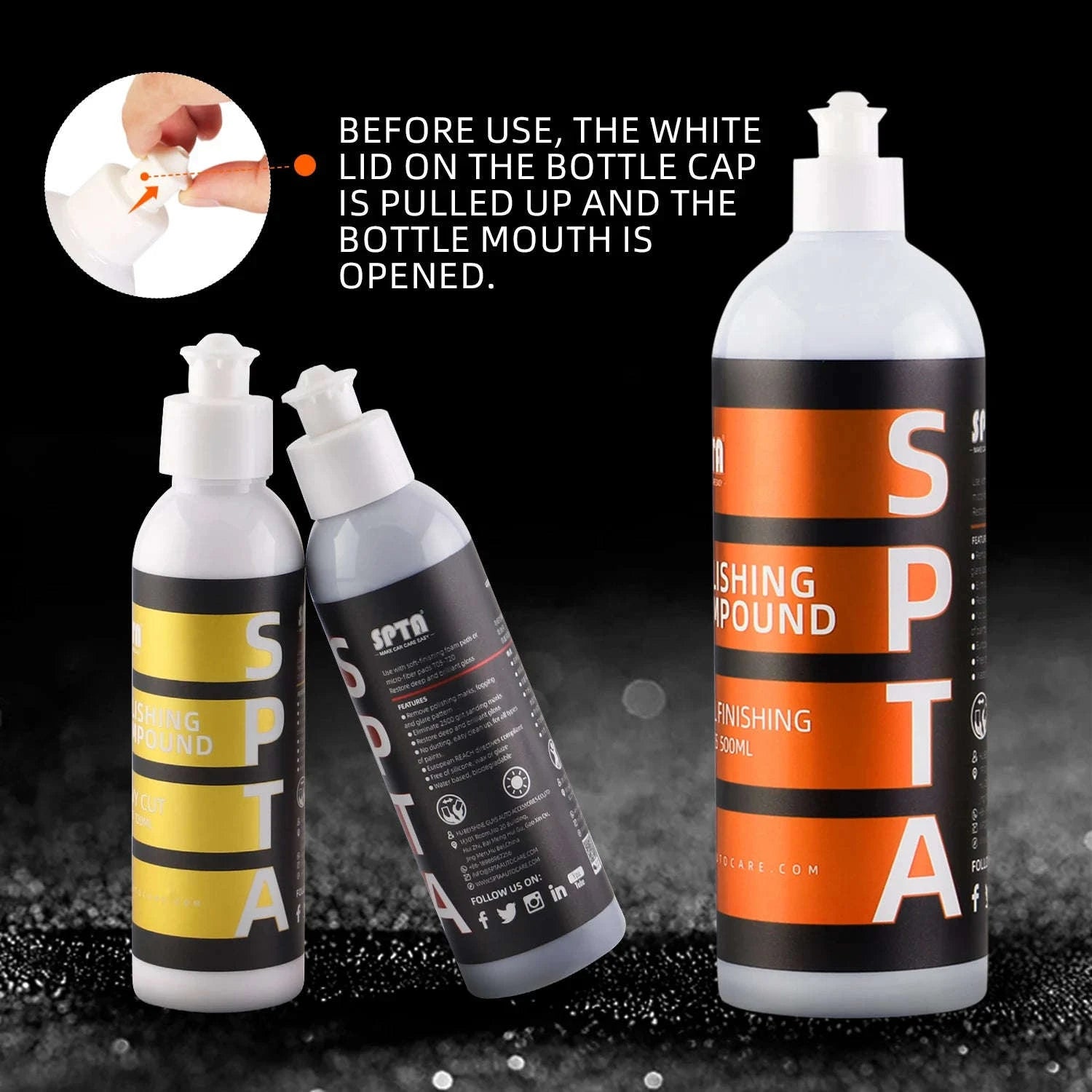 Car Scratch Remover Polishing Wax & Paint Care Compound-120ML Heavy Cut / CN