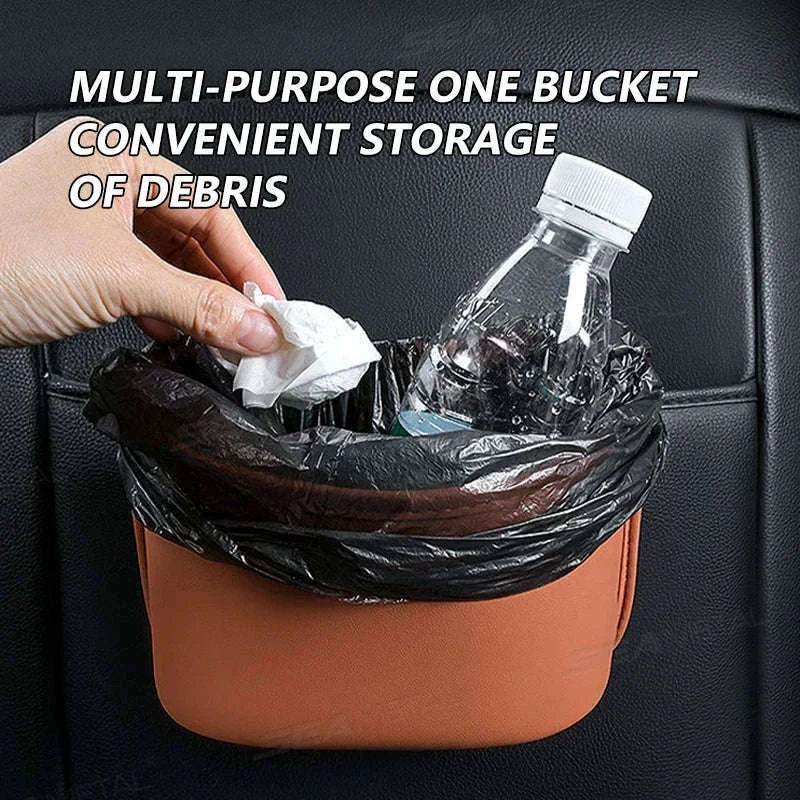 Car Seat Back Organizer with Cup Holder-Red-Large