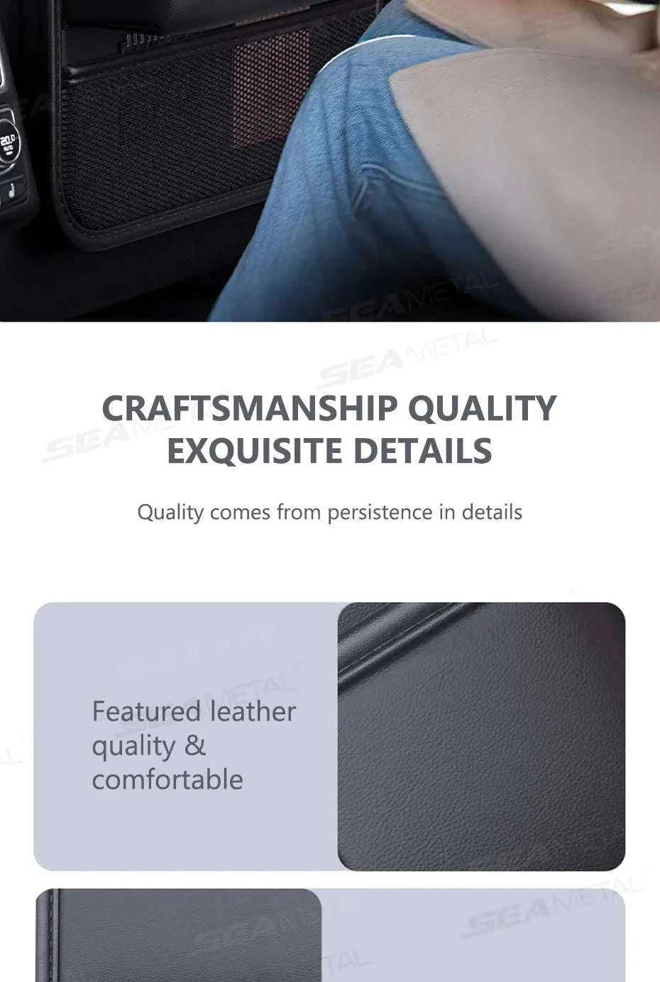 Car Seat Back Organizer with Foldable Tray-1 pc