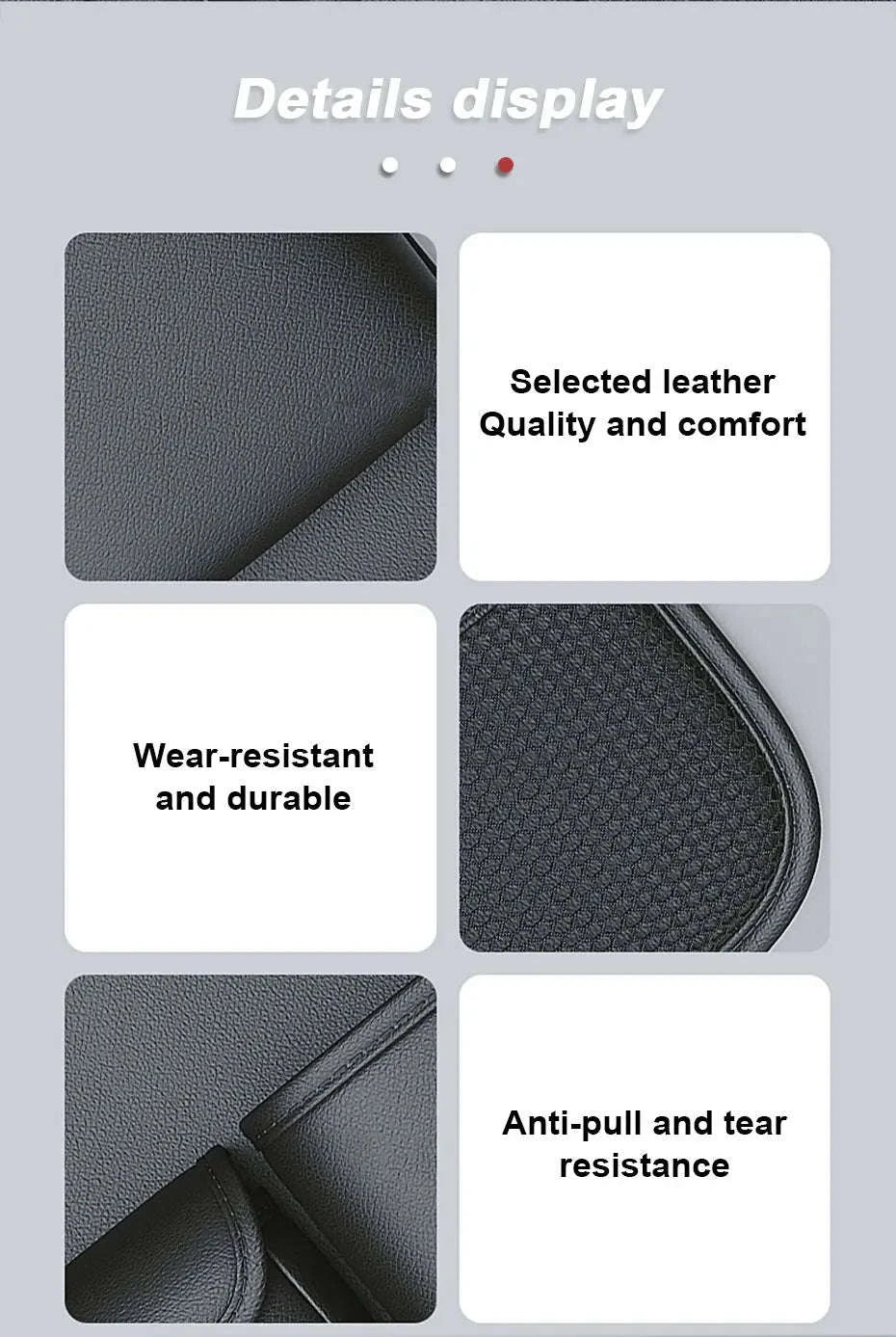 Car Seat Back Organizer with Foldable Tray-black 1pc