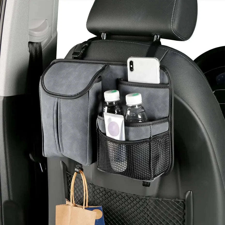 Car Seat Back Organizer with Multi-Pocket Storage-Brown 1 PC