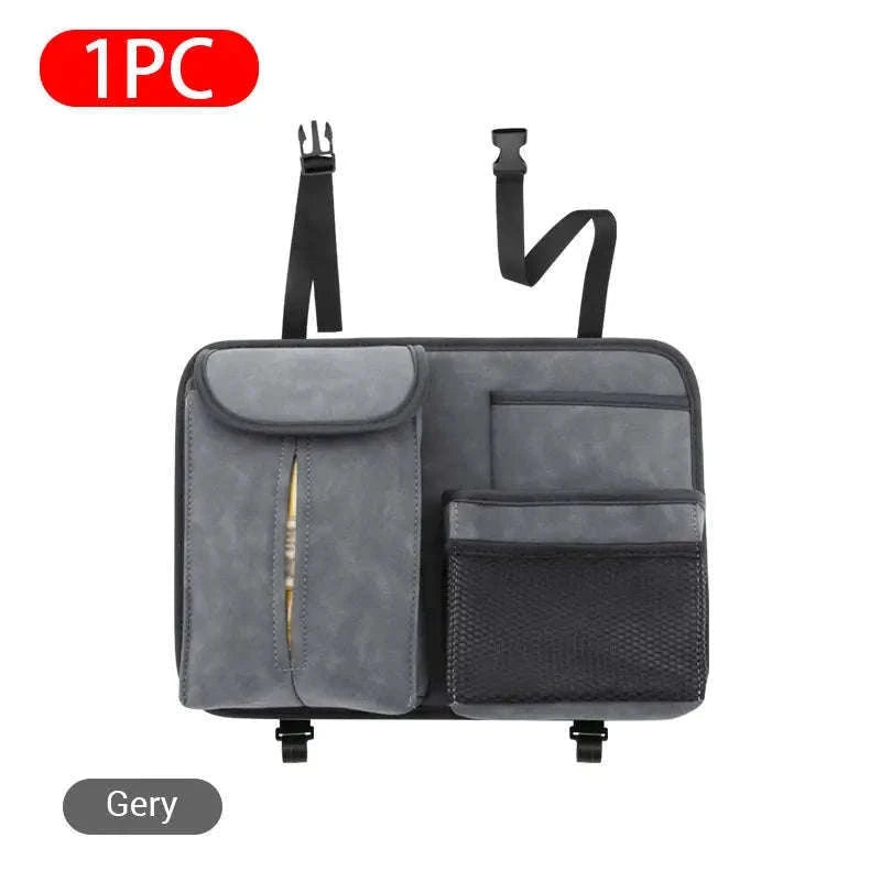 Car Seat Back Organizer with Multi-Pocket Storage-Brown 1 PC