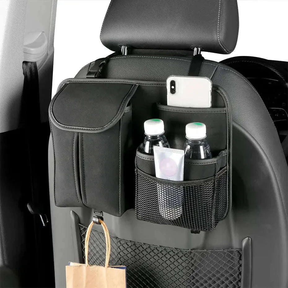 Car Seat Back Organizer with Multi-Pocket Storage-Brown 1 PC