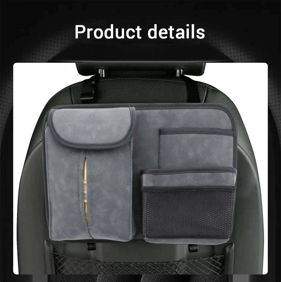 Car Seat Back Organizer with Multi-Pocket Storage-Brown 1 PC