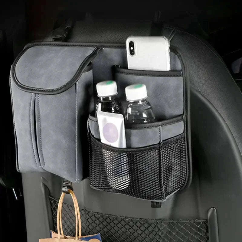Car Seat Back Organizer with Multi-Pocket Storage-Brown 1 PC