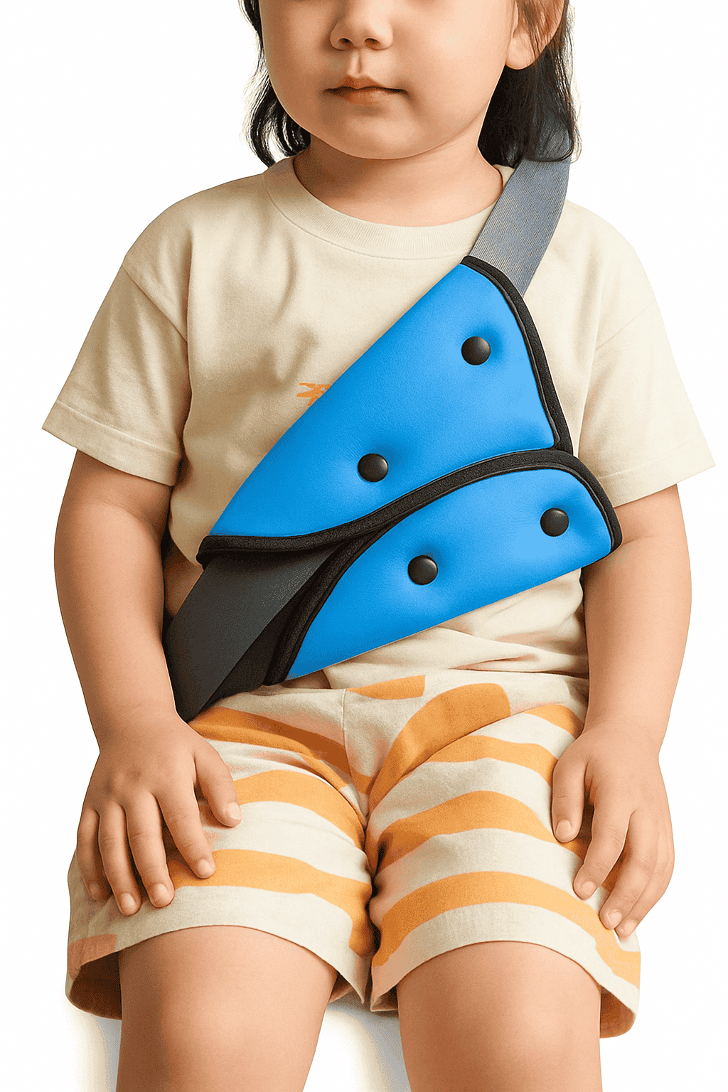 Car Seat Belt Adjuster for Kids Triangle Positioner-Red