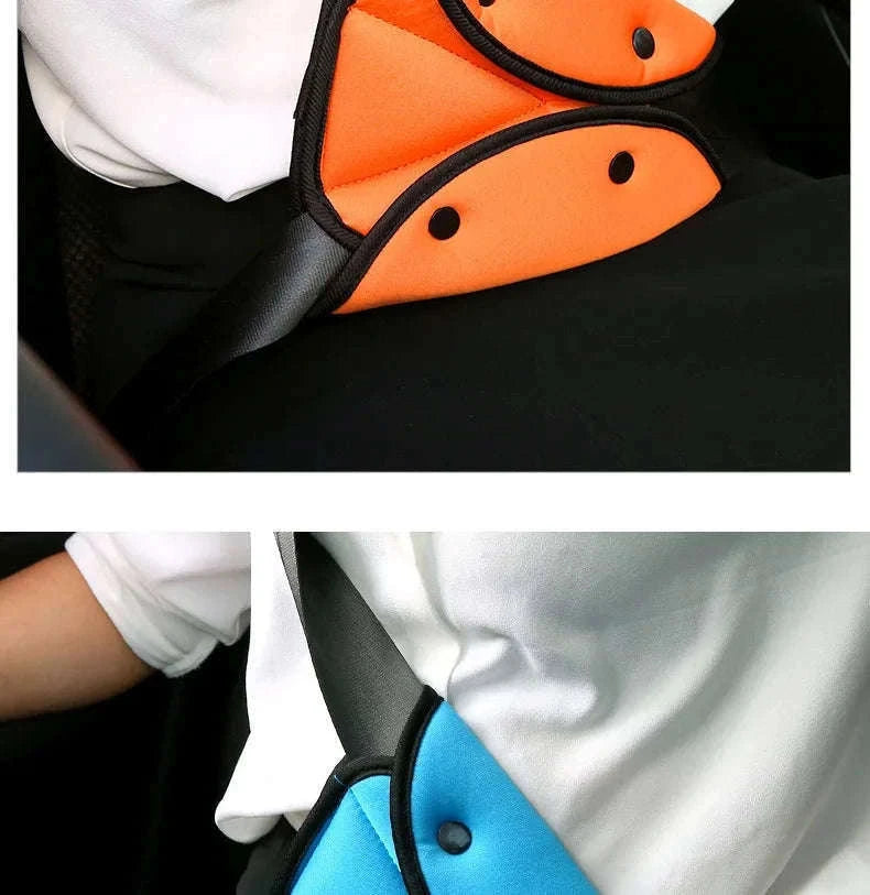 Car Seat Belt Adjuster for Kids Triangle Positioner-Red