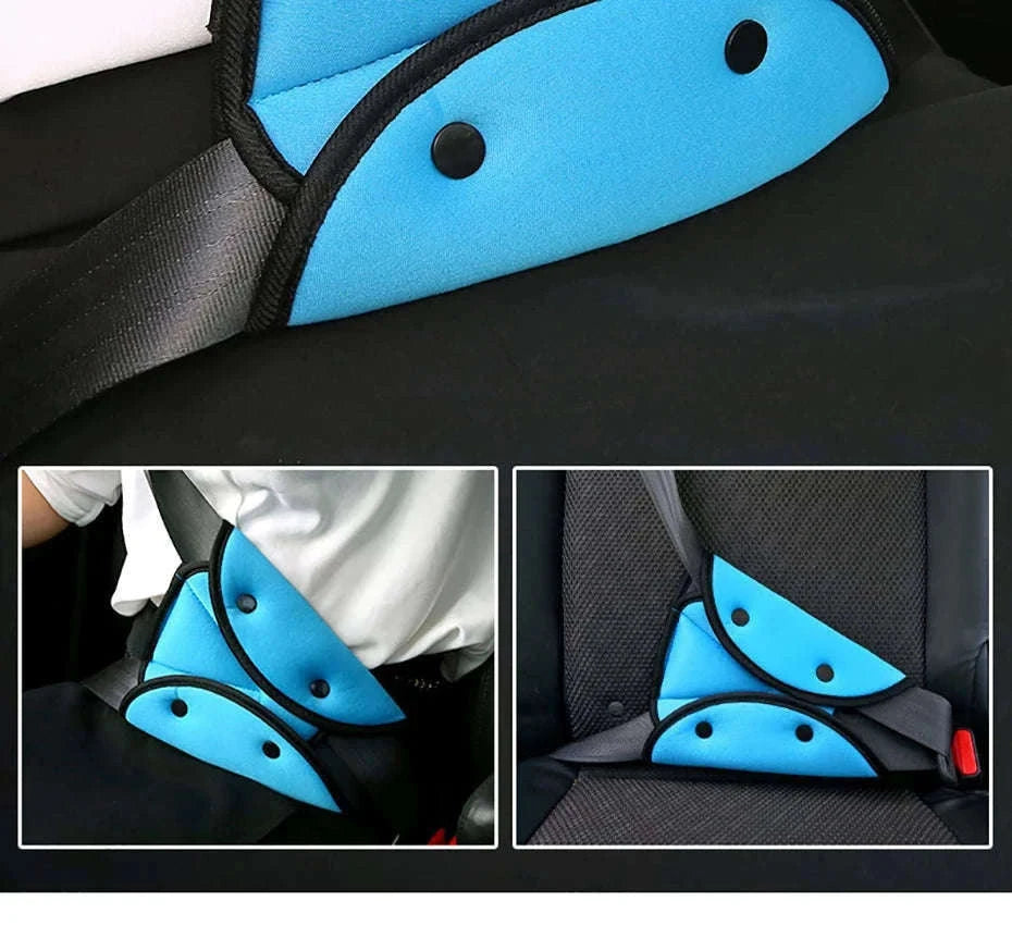 Car Seat Belt Adjuster for Kids Triangle Positioner-Red