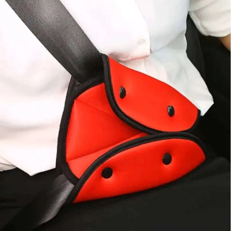Car Seat Belt Adjuster for Kids Triangle Positioner-Red