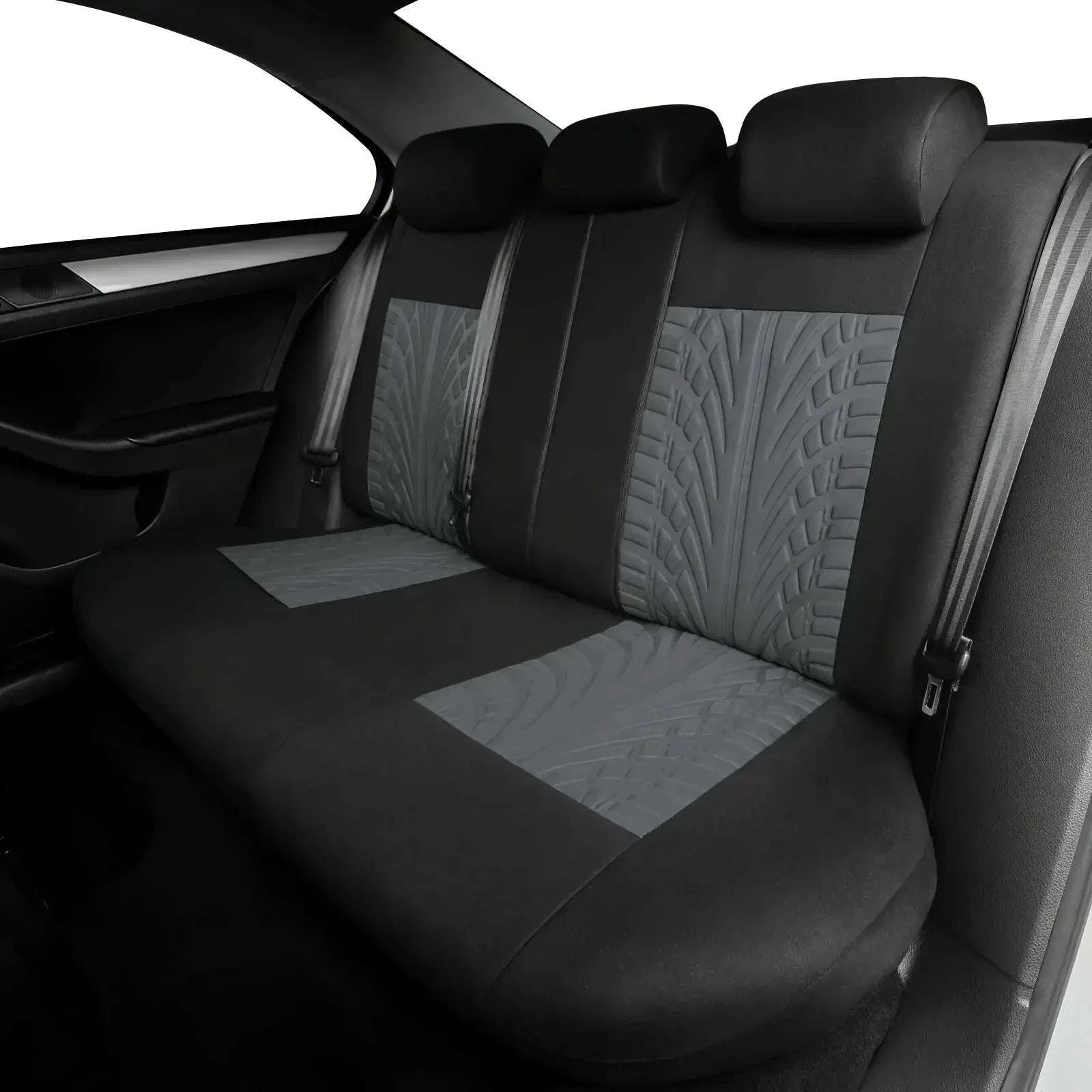 Car Seat Covers Full Set for Cars, SUVs, and Vans-Y33376-BLACK