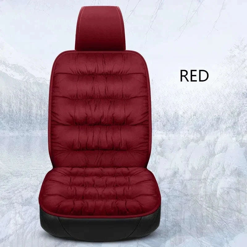 Car Seat Cushion Seat Cover Full Set for Comfortable Winter Driving-3PCS Grey