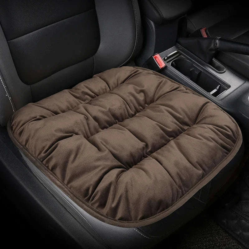 Car Seat Cushion Seat Cover Full Set for Winter Comfort-3PCS Grey