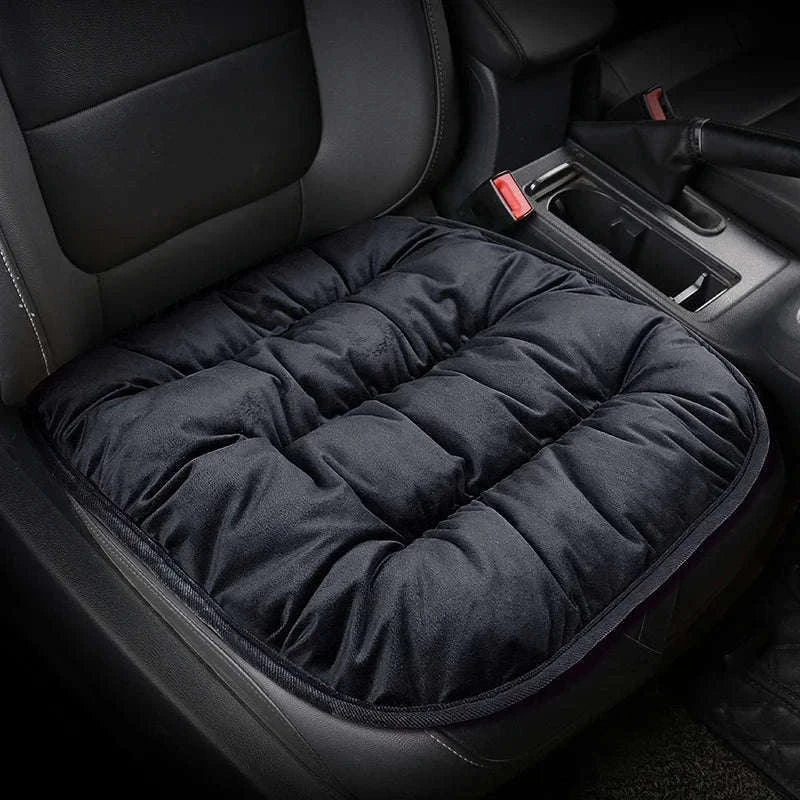 Car Seat Cushion Seat Cover Full Set for Winter Comfort-3PCS Grey