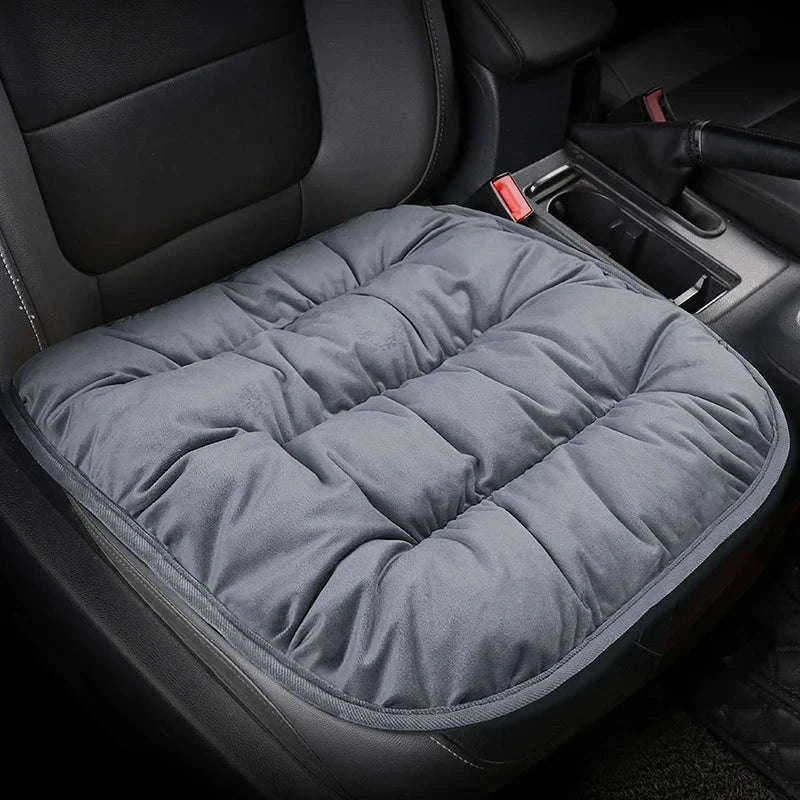 Car Seat Cushion Seat Cover Full Set for Winter Comfort-3PCS Grey