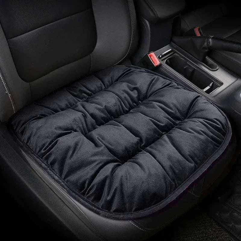 Car Seat Cushion Seat Cover Full Set for Winter Comfort-3PCS Grey