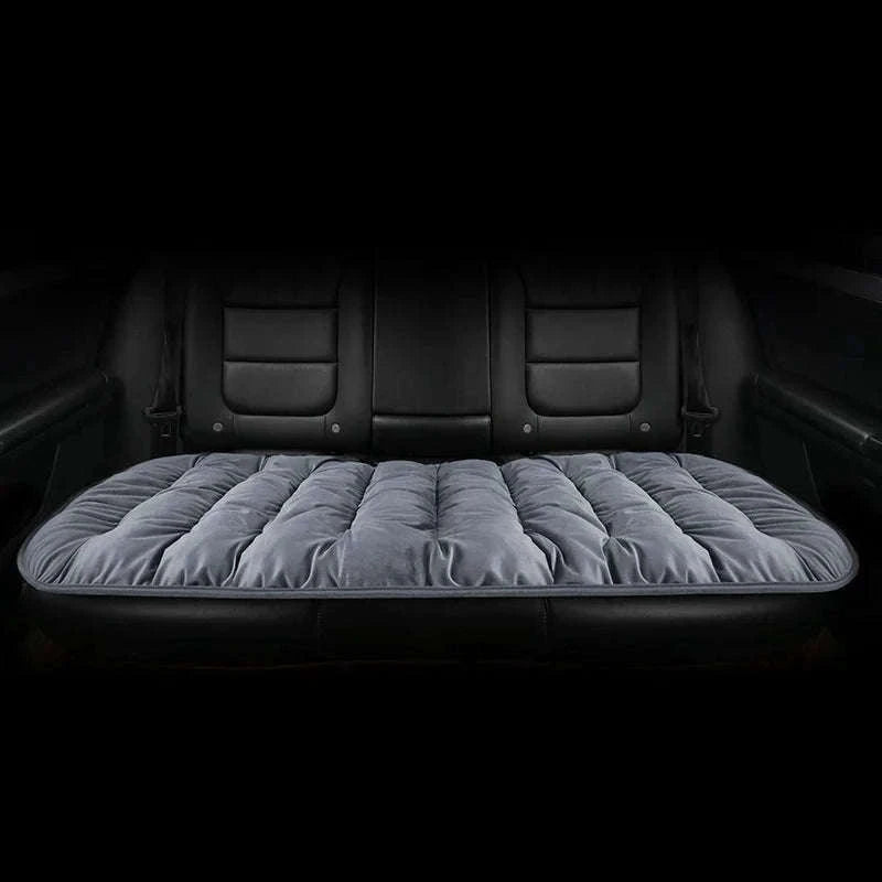 Car Seat Cushion Seat Cover Full Set for Winter Comfort-3PCS Grey