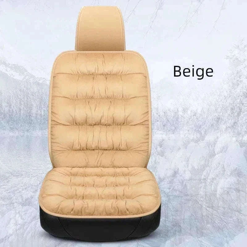 Car Seat Cushion Seat Cover Full Set for Winter Comfort-3PCS Grey