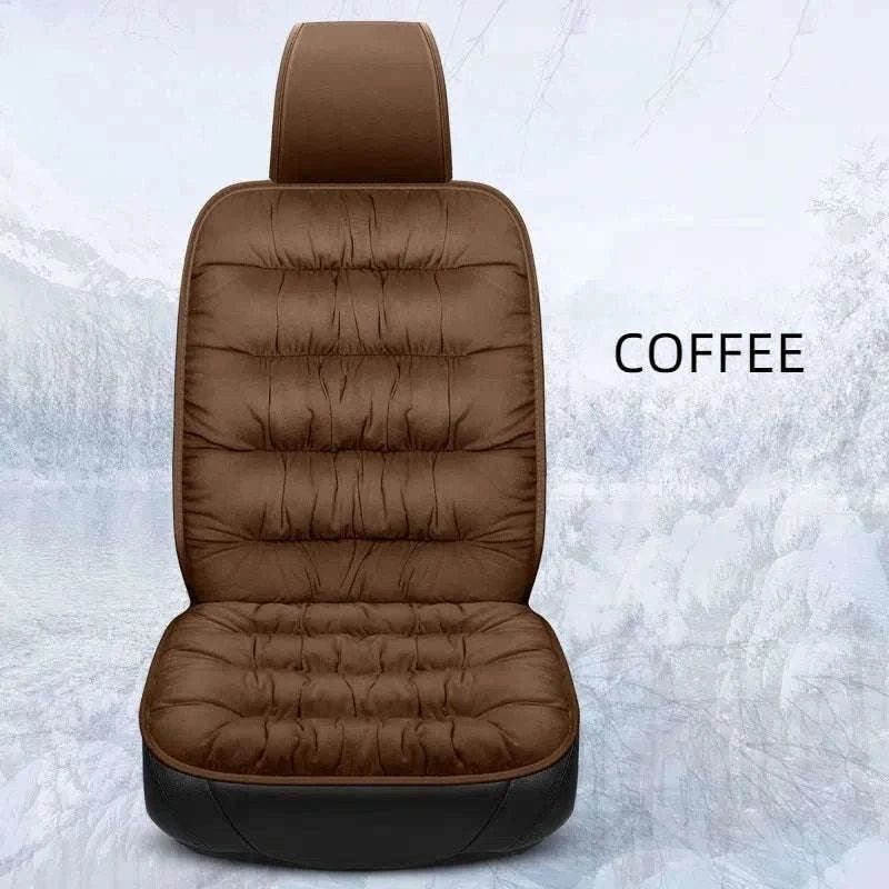 Car Seat Cushion Seat Cover Full Set for Winter Comfort-3PCS Grey