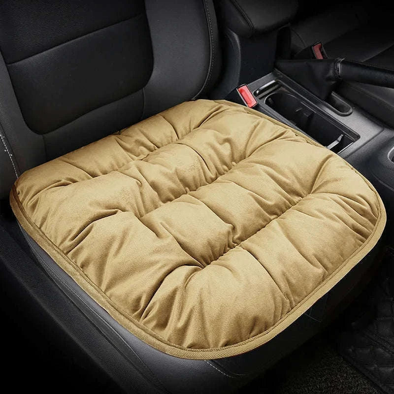 Car Seat Cushion Seat Cover Full Set for Winter Comfort-3PCS Grey