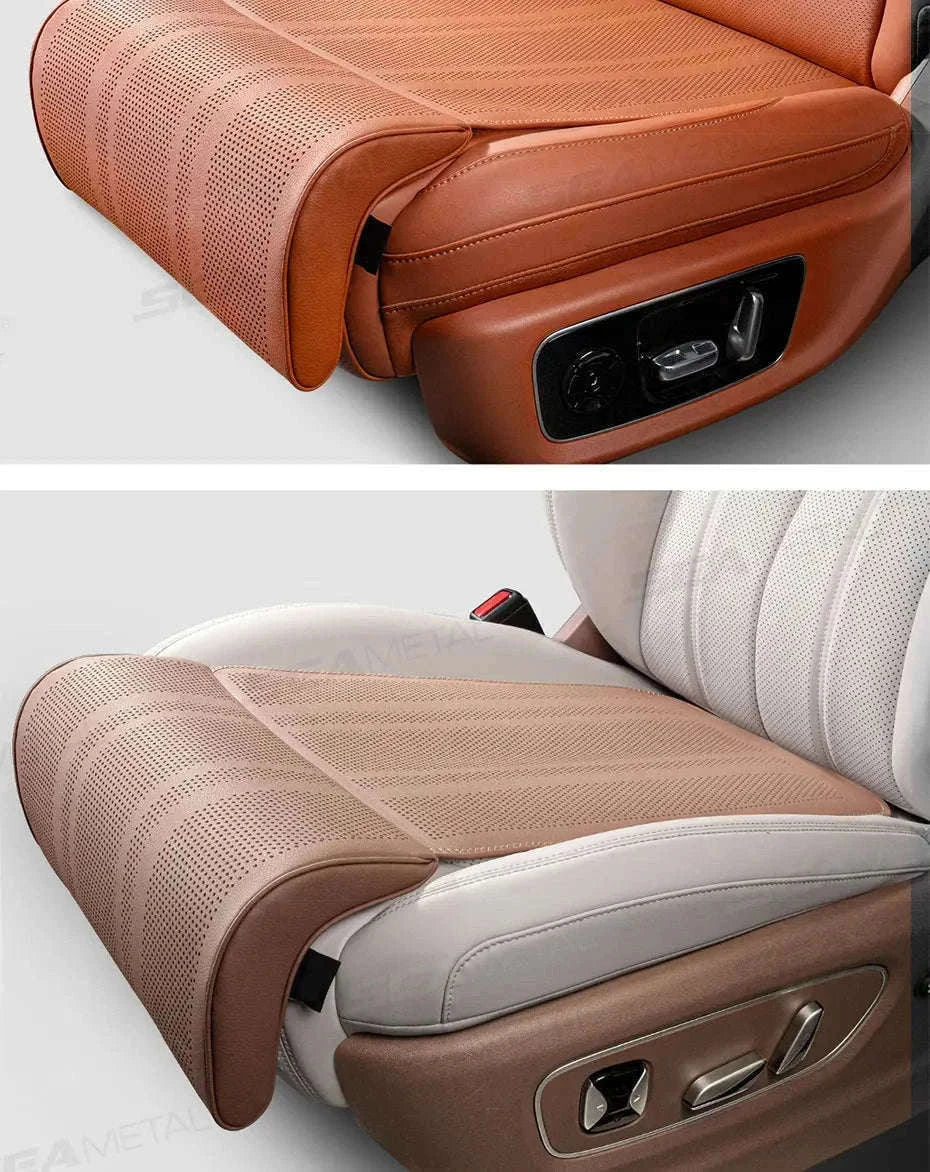Car Seat Cushion with Leg Support-Beige