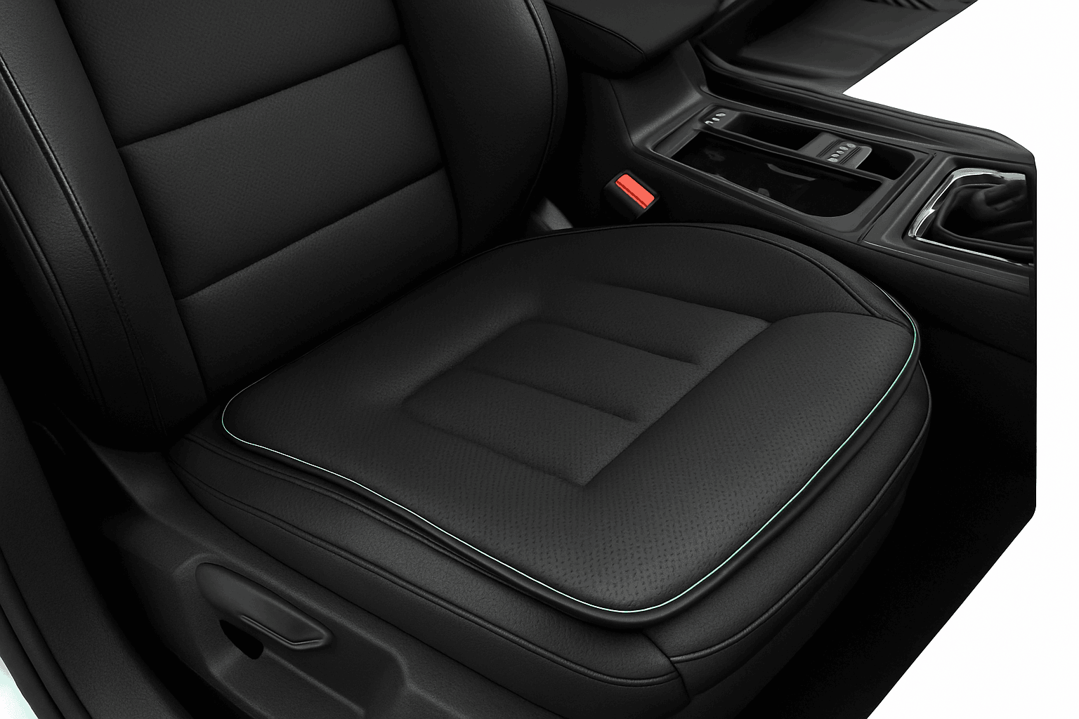 Car Seat Cushion with Leg Support, Breathable Seat Extender, Anti-Slip Seat Protection Cover-Red 1pc