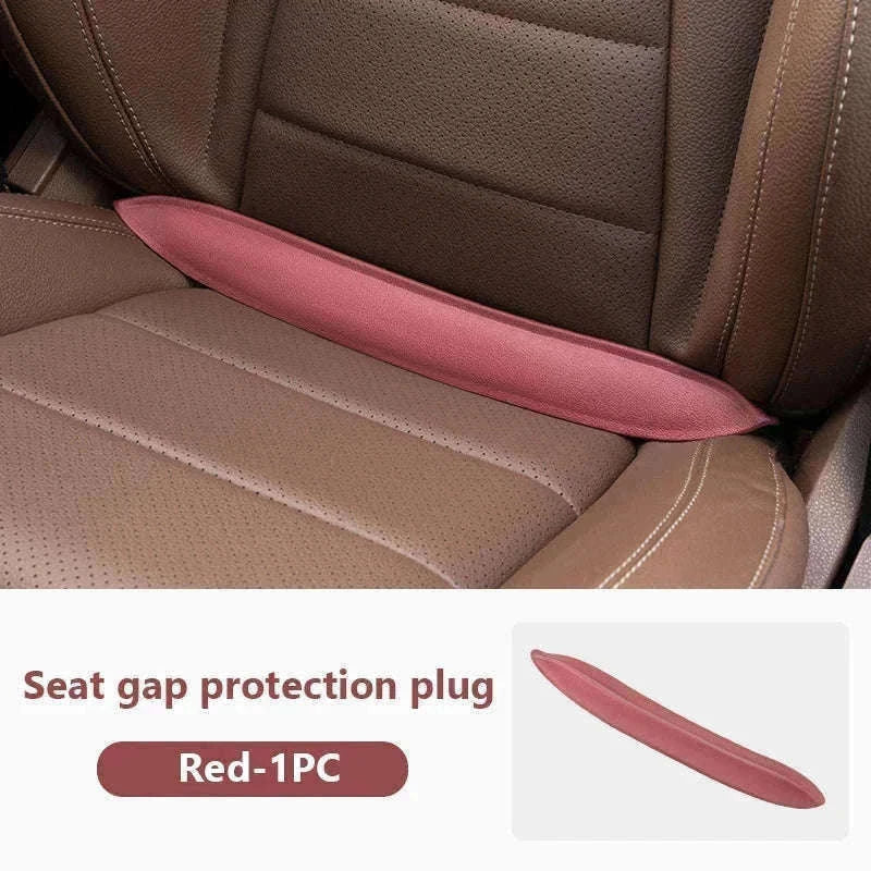 Car Seat Gap Filler Elastic Polyurethane Seat Crevice Strip-brown 2pcs