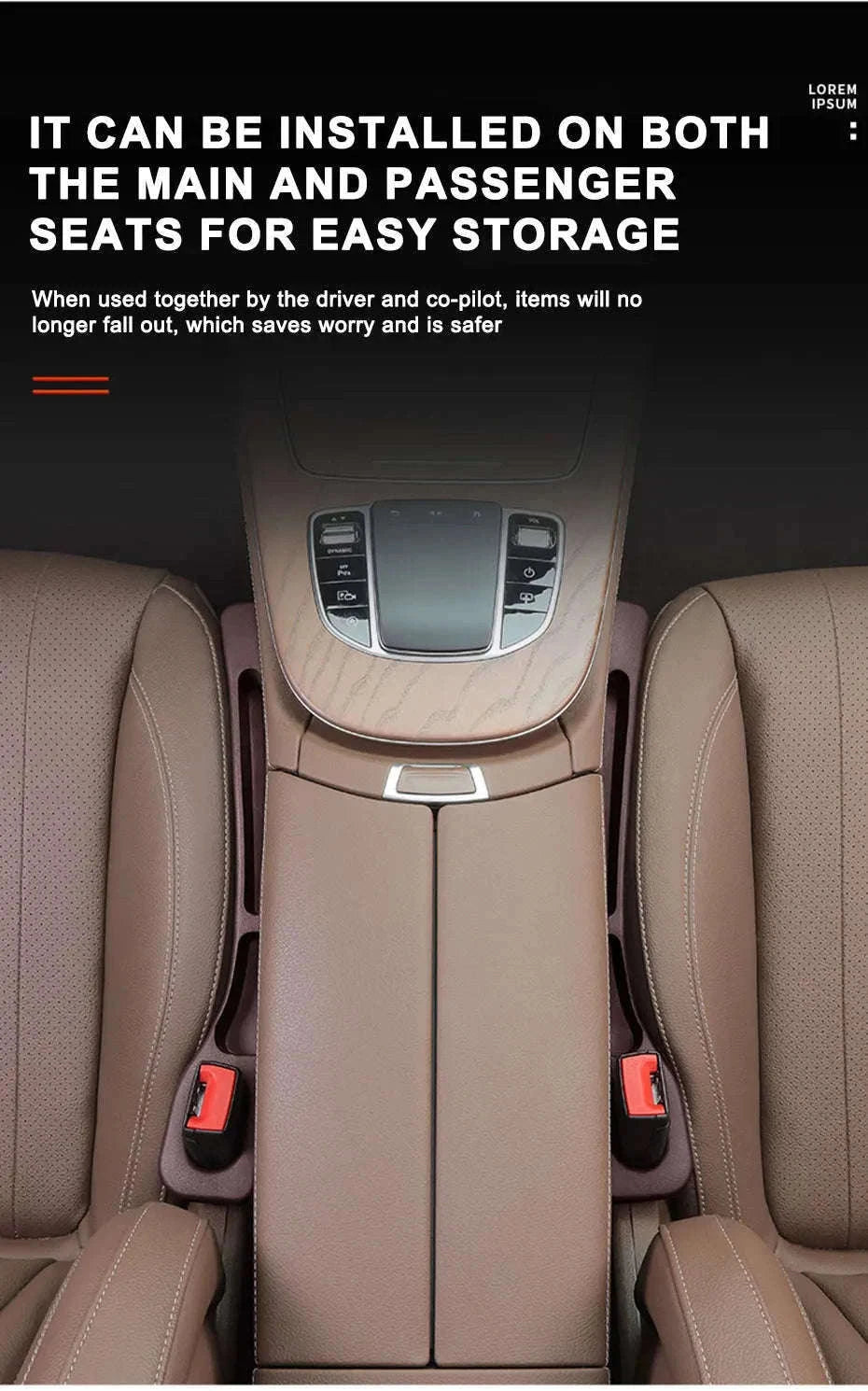Car Seat Gap Filler Strip-2 pcs