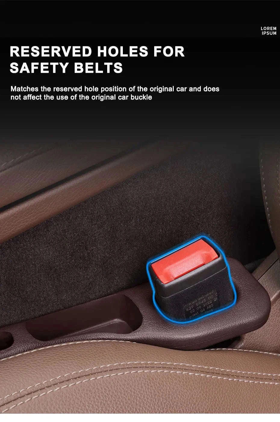 Car Seat Gap Filler Strip-2 pcs