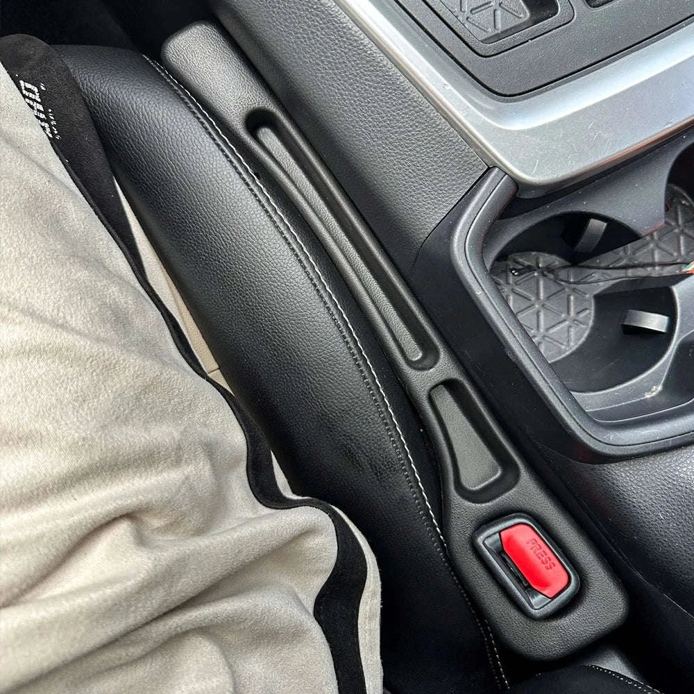 Car Seat Gap Filler with Phone & Wallet Holder Organizer-United States / 2PCS Black
