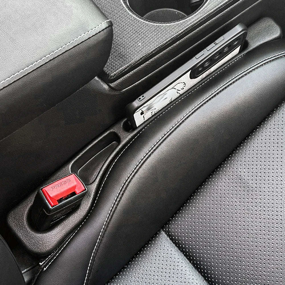 Car Seat Gap Filler with Phone & Wallet Holder Organizer-United States / 2PCS Black